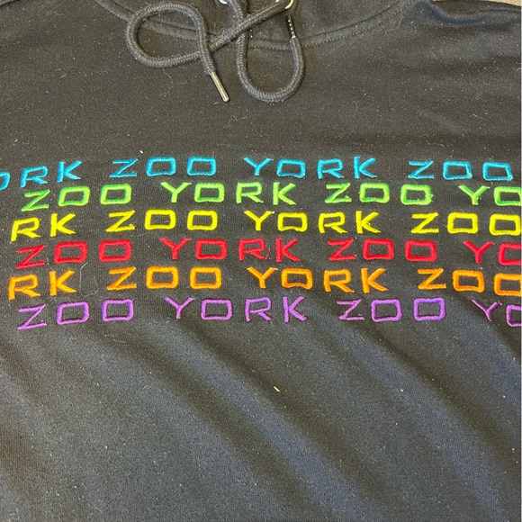 Rainbow Zoo York Embroidered Hoodie - Picture 2 of 3